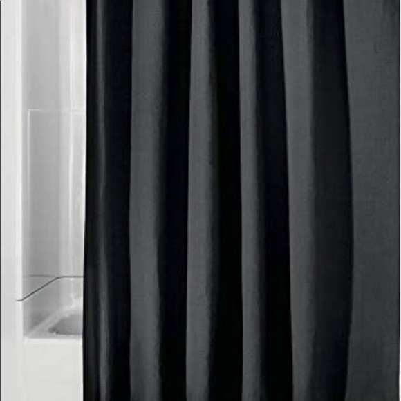 BLK Waffle Weave Rust resistant Shower curtain - Picture 4 of 9